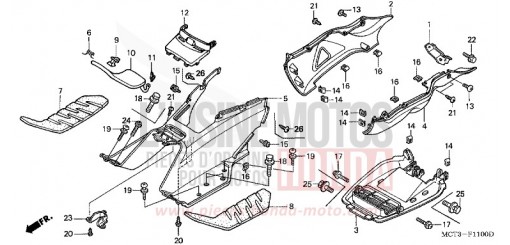 MARCHE DE PLANCHER/COUVERCLE INFERIEUR FJS600D3 de 2003